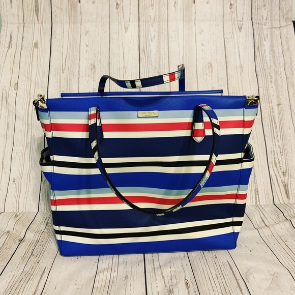 kate spade Handbags - Kate Spade ♠️ Kaylie Stripe Diaper Bag Tote